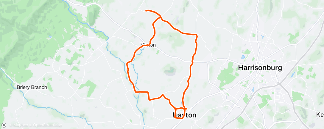 Map of the activity, Morning Ride
