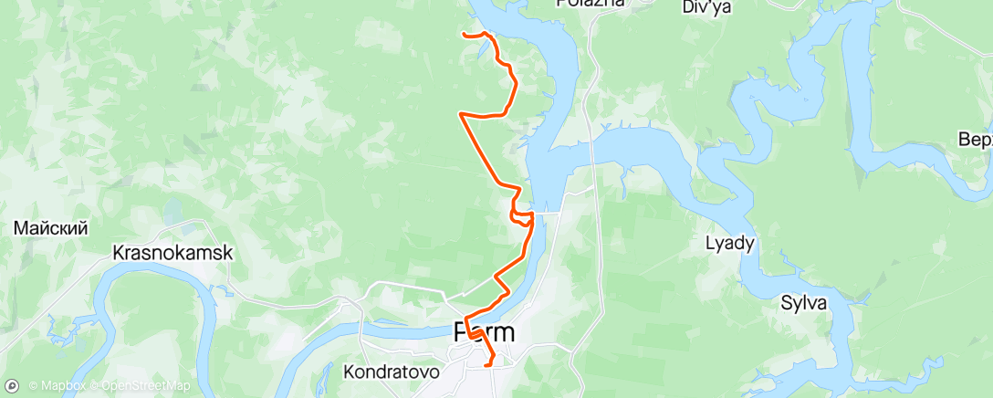 Map of the activity, Весенняя Хохловка
