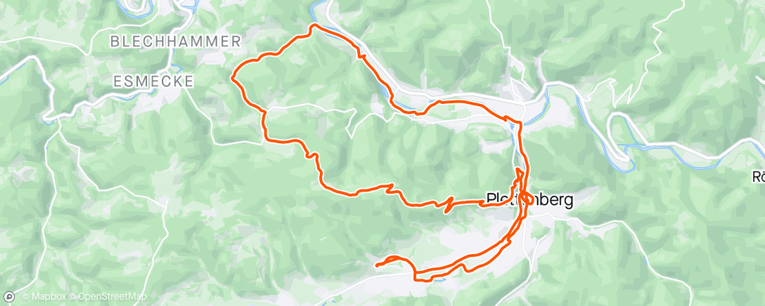 Mapa da atividade, MTB - Sundowner