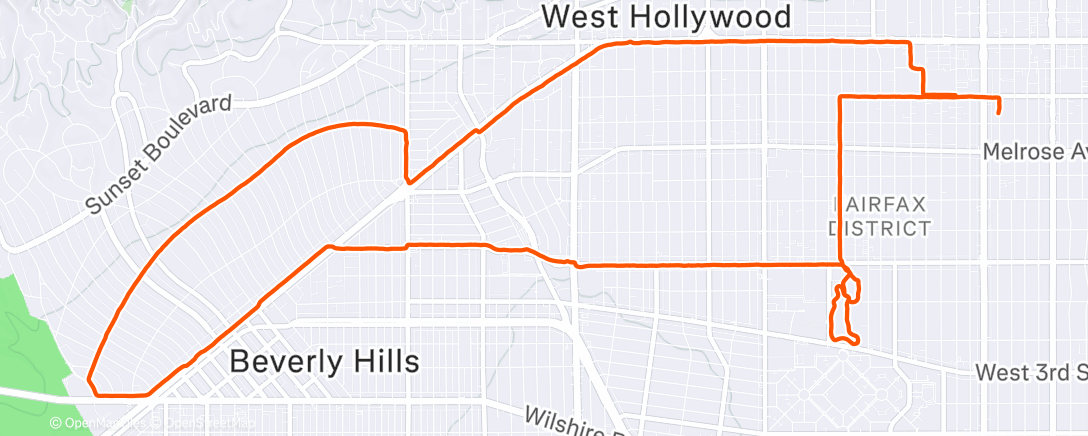 Карта физической активности (Morning Run)