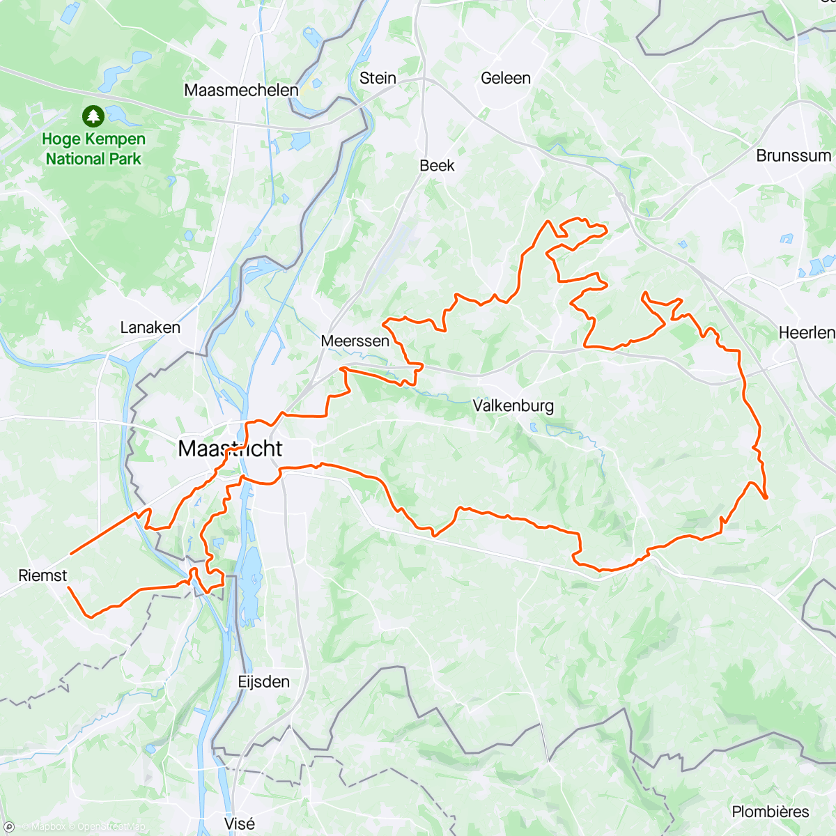 Map of the activity, Another gravelday