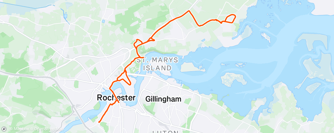 Map of the activity, Morning Ride