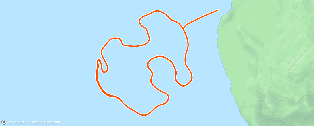 Map of the activity, Zwift - Bike Warmup in Watopia