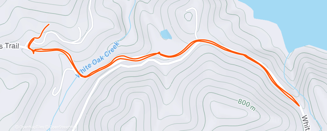 Map of the activity, Afternoon Walk