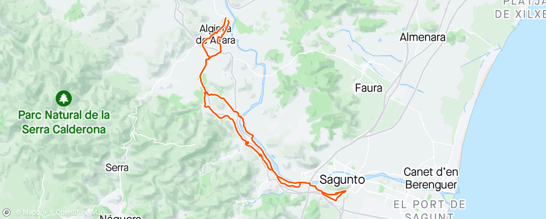 アクティビティ「Alfara Sagunto los Robertos.😉👍💪💪」の地図