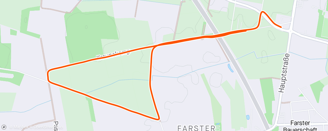 Map of the activity, Volkslauf Burgwedel
