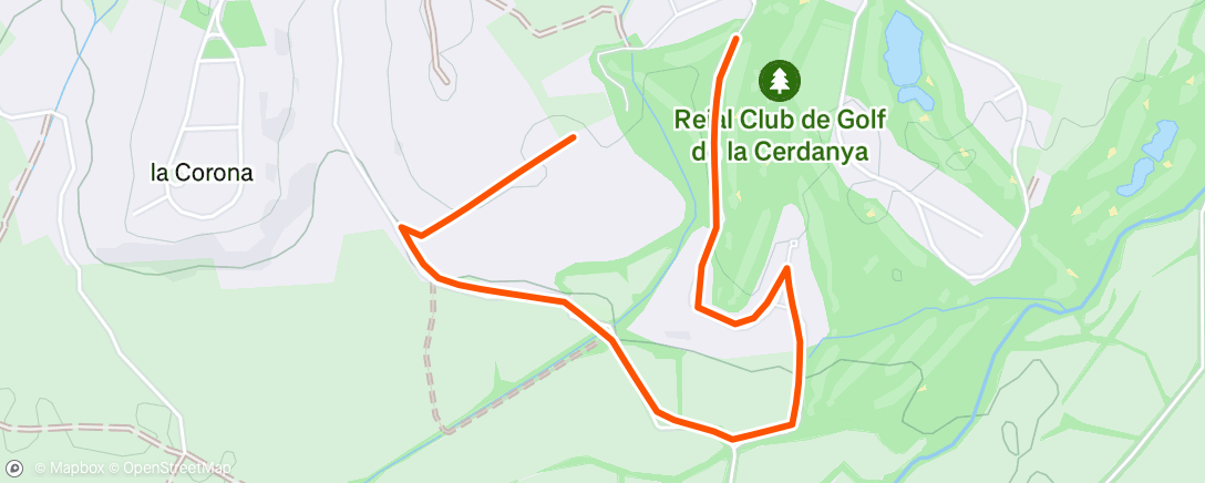 Map of the activity, Lunch Swim