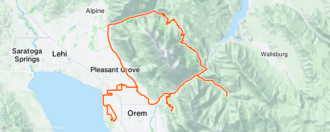 Map of the activity, Morning Ride