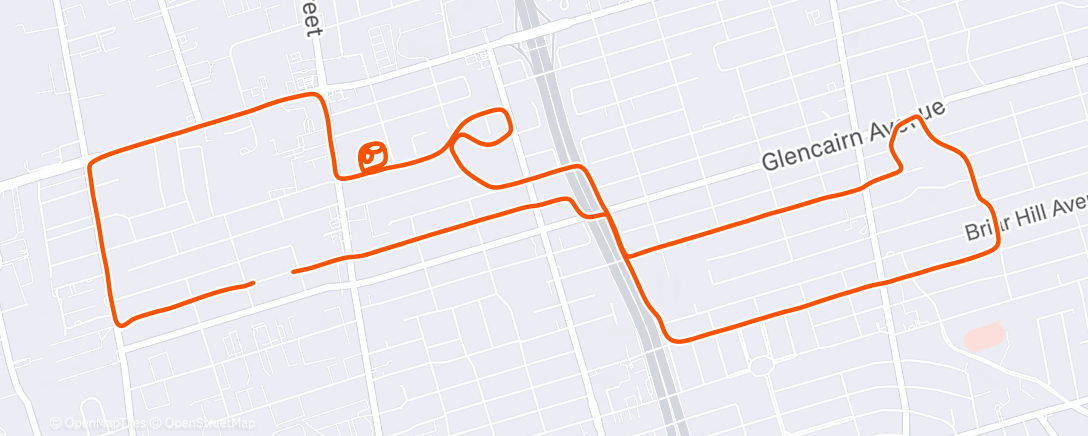 Map of the activity, Snow