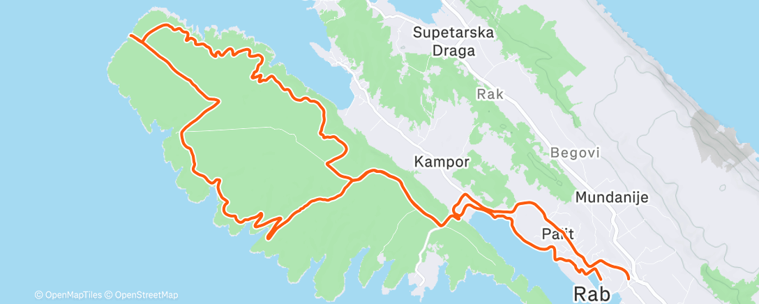 「Morning Mountain Bike Ride」活動的地圖