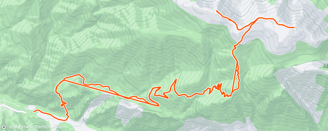 Map of the activity, Morning Hike