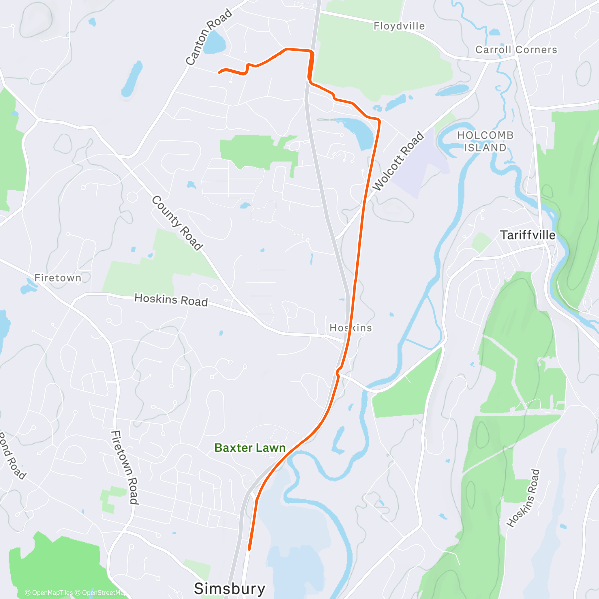 Map of the activity, 🏃 Lunch Run