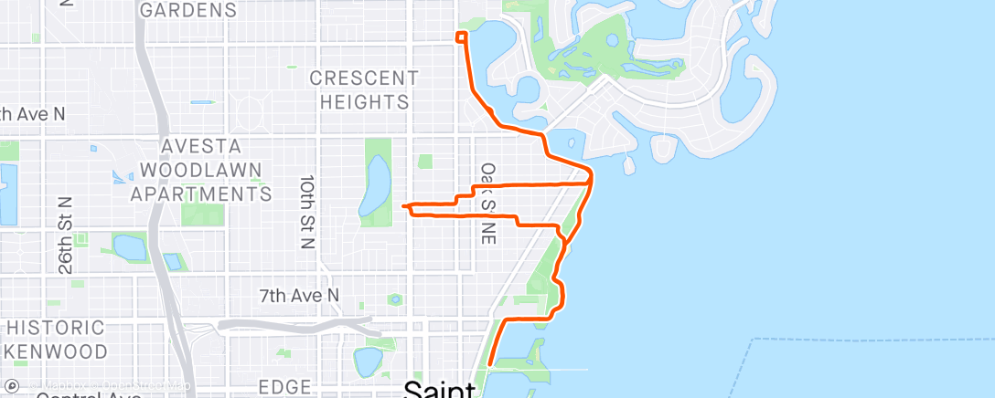 Map of the activity, Morning Run 🥵
