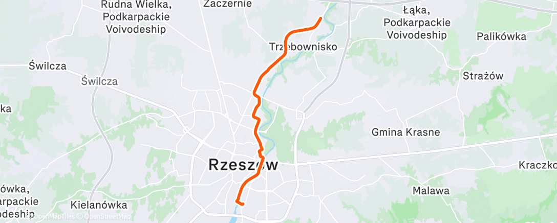 Map of the activity, Lunch Run