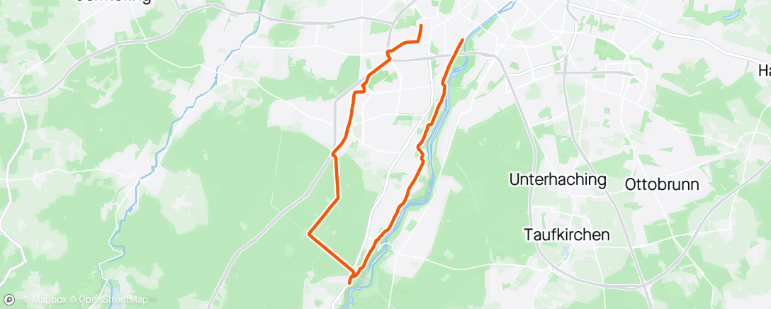 Map of the activity, Lunch Ride