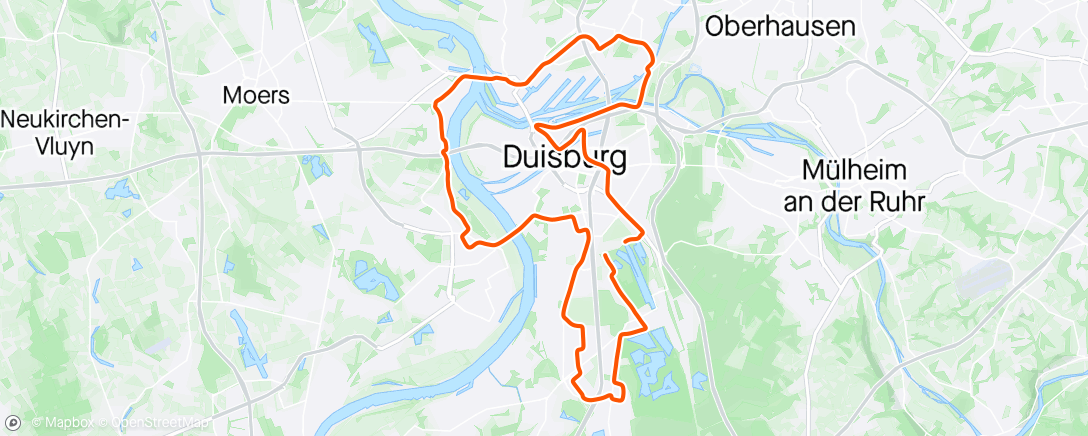 Map of the activity, Inliner Marathon bon Duisburg