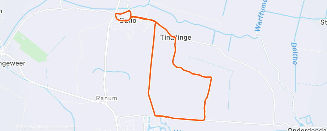 Карта физической активности (Afternoon Run)