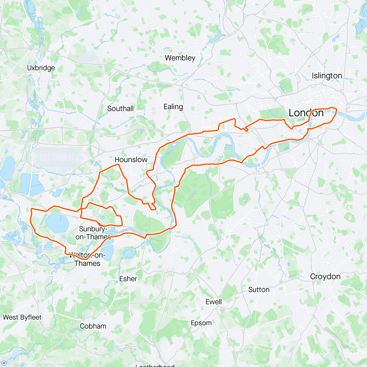 Karte der Aktivität „WomenVCancer ride the night 100km”