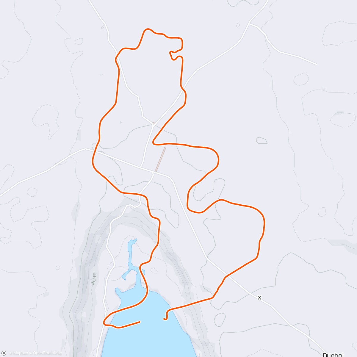 Map of the activity, Zwift - Electric Loop in Makuri Islands