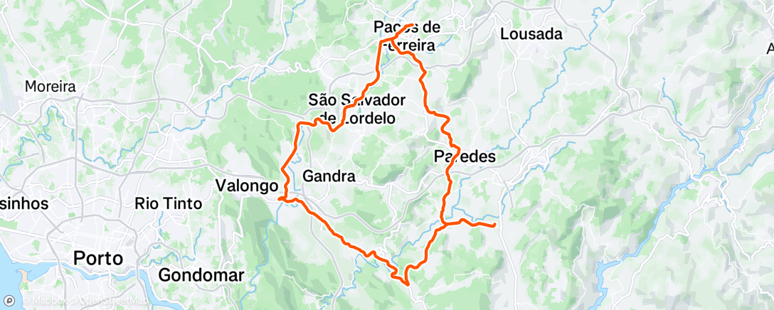 Mapa de la actividad, Volta de bicicleta matinal