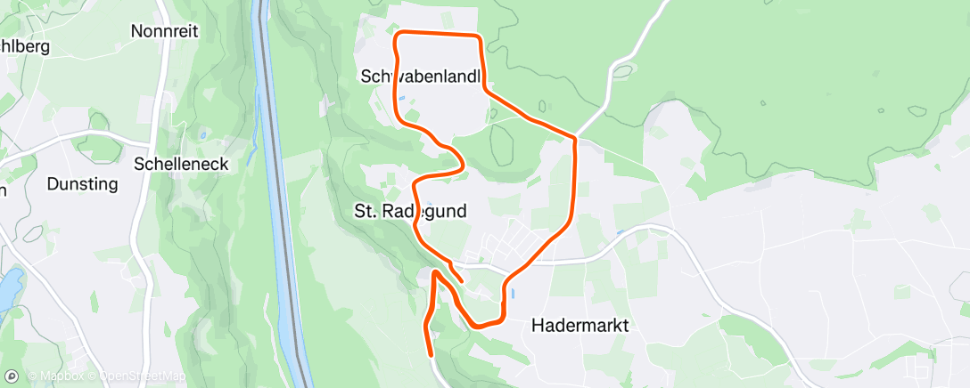 Map of the activity, Afternoon Ride