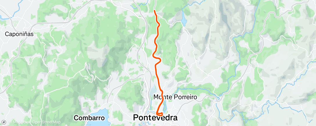 Map of the activity, Sortie vélo le matin