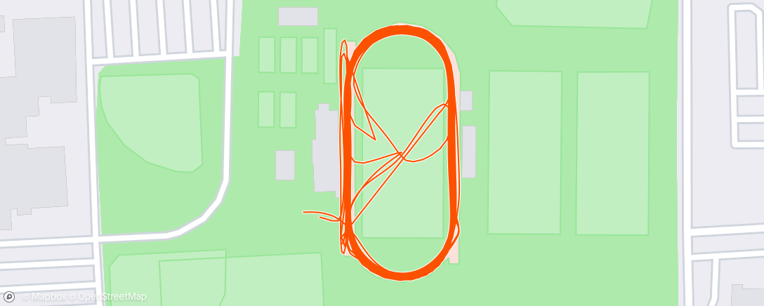 Map of the activity, Fartlek Workout