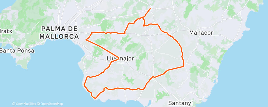 Map of the activity, Morning Ride