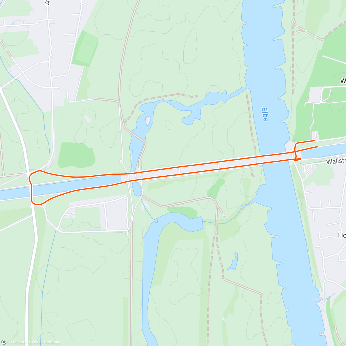 Map of the activity, Spaziergang am Nachmittag