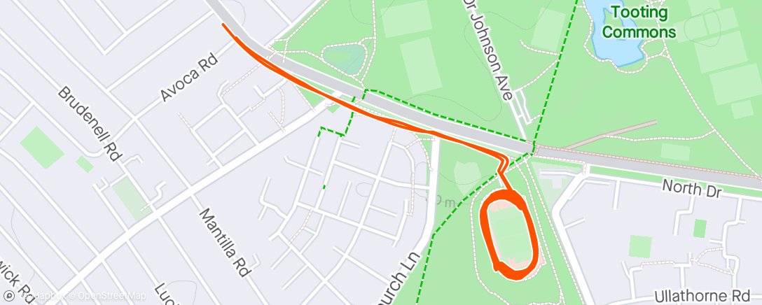 Map of the activity, The bae’s first track session 🥰