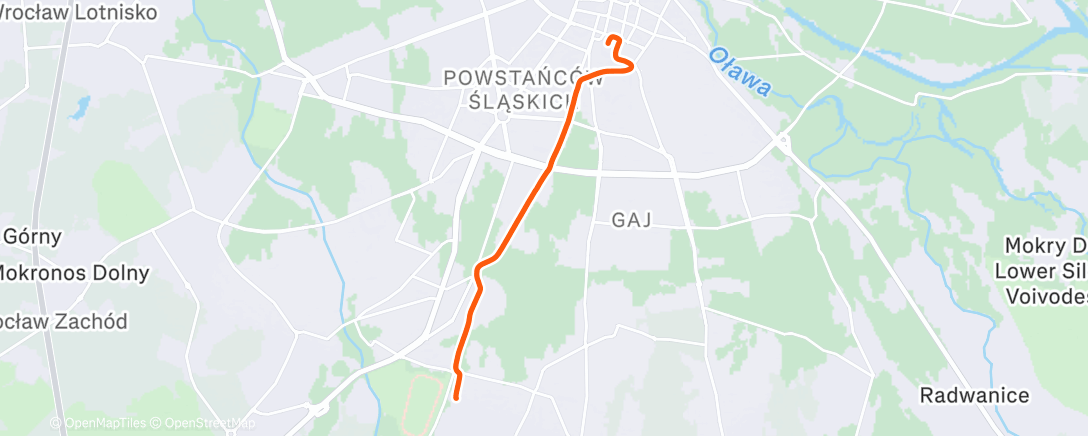 Map of the activity, Afternoon Walk