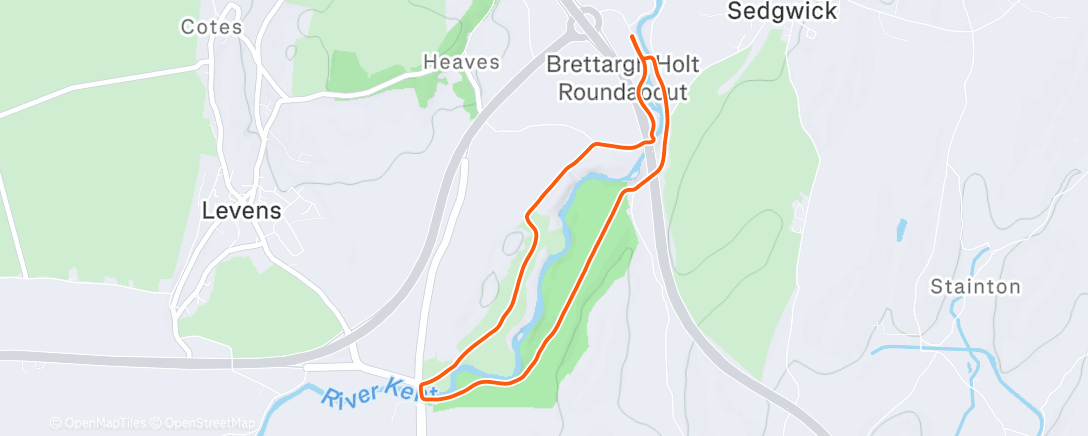 Map of the activity, Lunch Walk