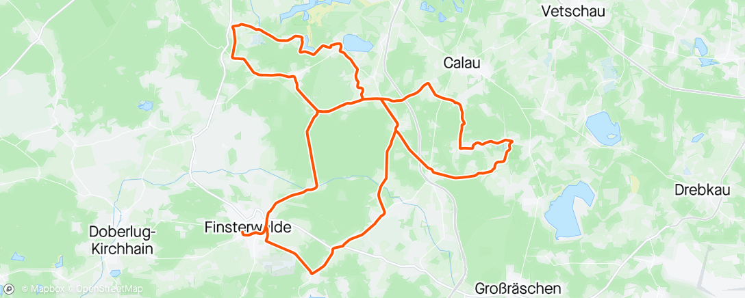 Map of the activity, Finsterwalde RTF