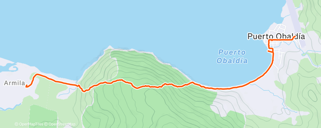 Карта физической активности (Morning Hike)