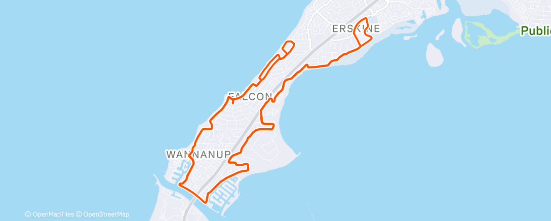 Map of the activity, Morning Ride