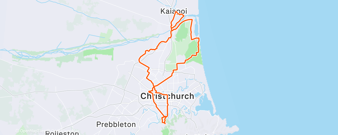 Map of the activity, Morning Ride
