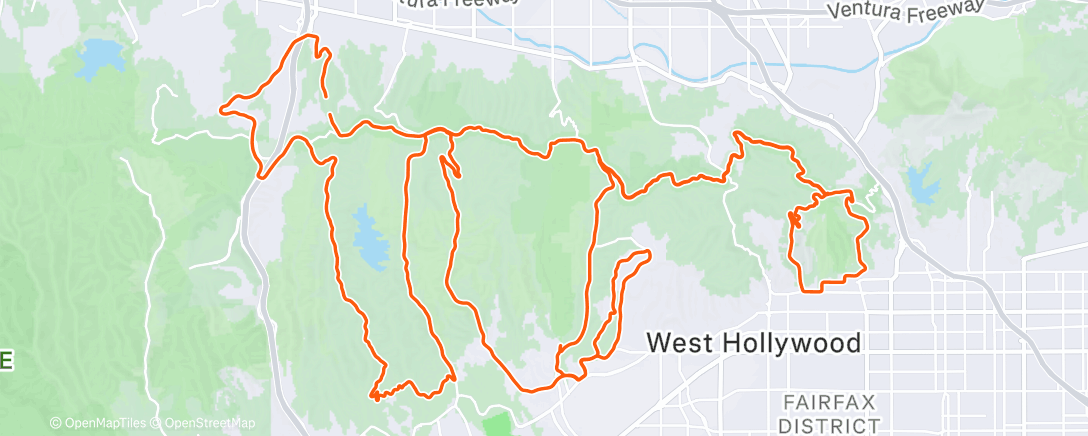 Карта физической активности (Lunch Ride)