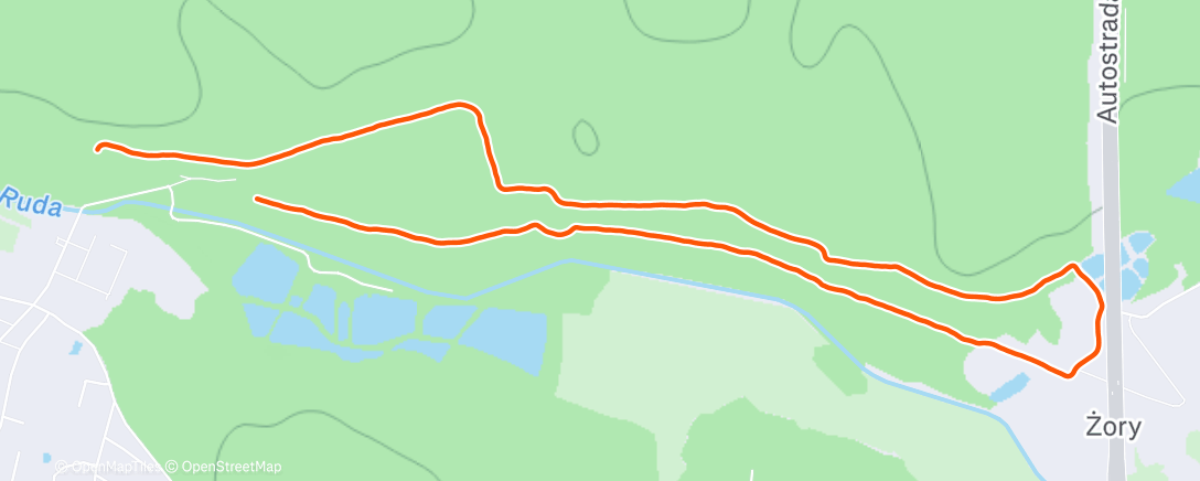 Map of the activity, Morning Run