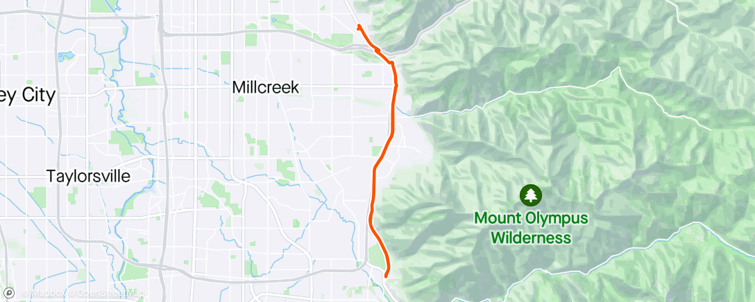 Map of the activity, Wasatch to Gravel plant