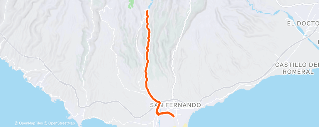 Map of the activity, Afternoon Ride