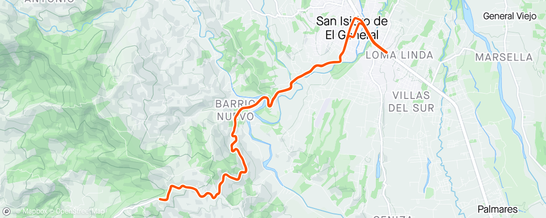 Mapa de la actividad, Alto San Juan