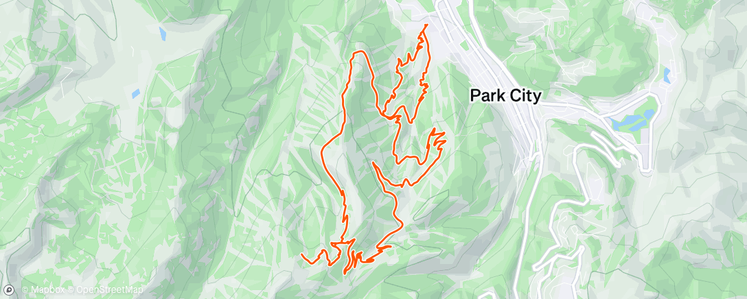 Map of the activity, Afternoon Mountain Bike Ride