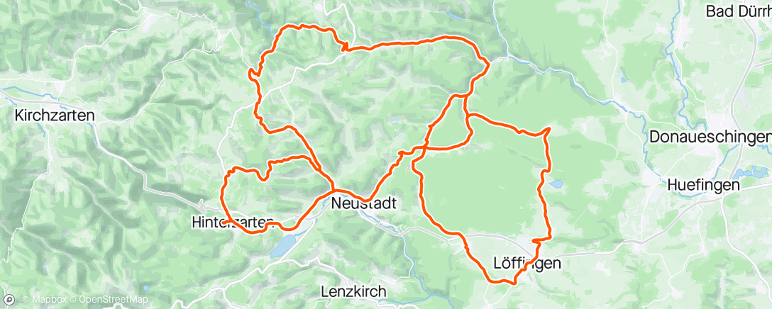 Map of the activity, Morning Ride