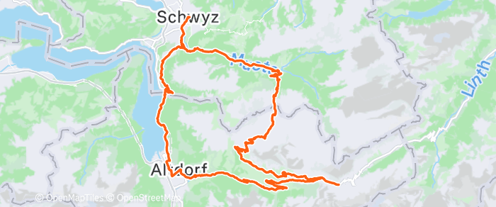 Route map of Spiringen Loop