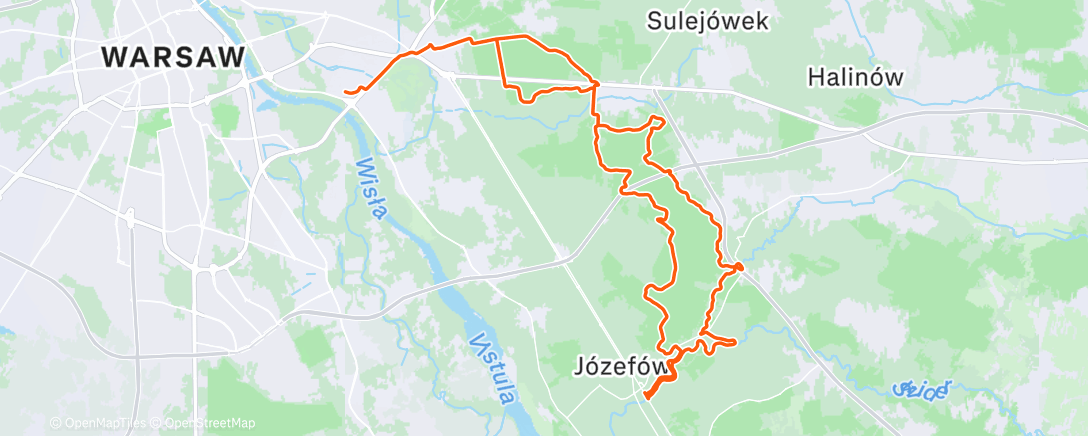 Map of the activity, Morning Ride