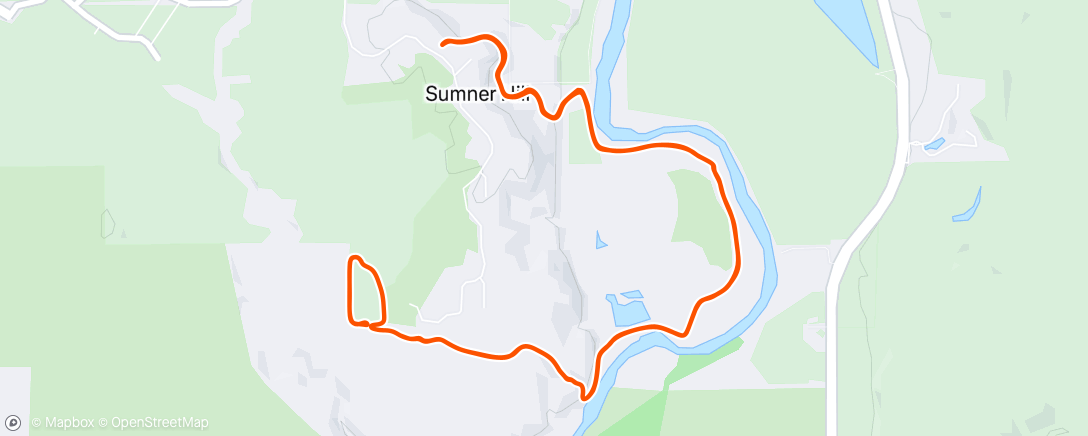 Map of the activity, Sumner Hill x 3