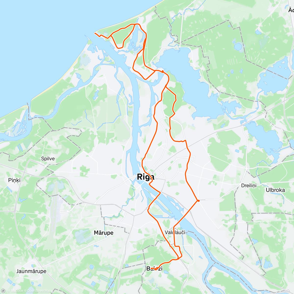 Map of the activity, Mangaļsala