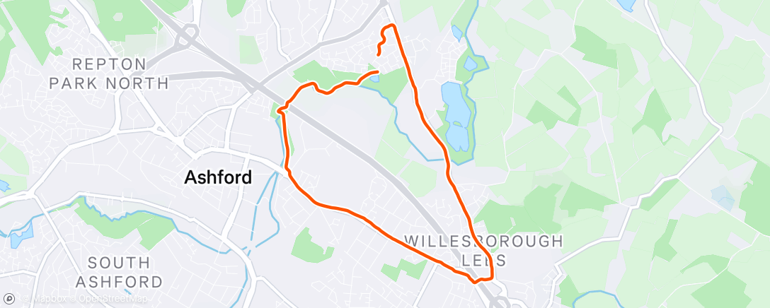 Mapa de la actividad (Morning Run)