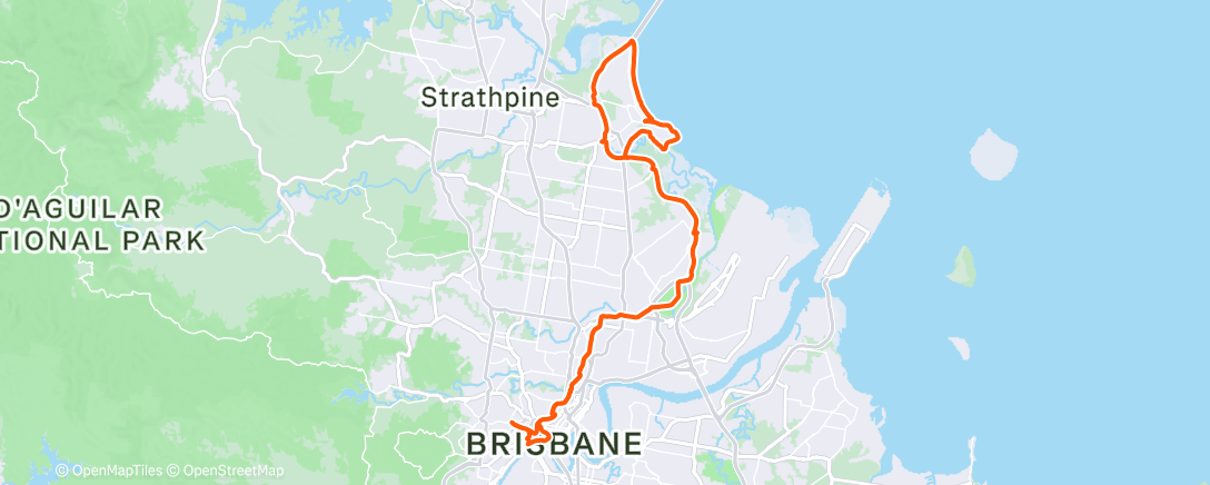 Map of the activity, Sandgate ! Windy 🌬️ of course ! 🤣