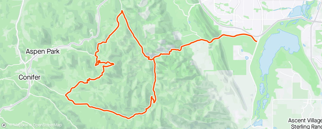 Mapa de la actividad (ROUVY - Deer Creek Canyon Loop)